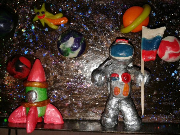 Космонавт своими руками в детский сад. Поделки на тему космос. Поделка ко Дню космонавтики.